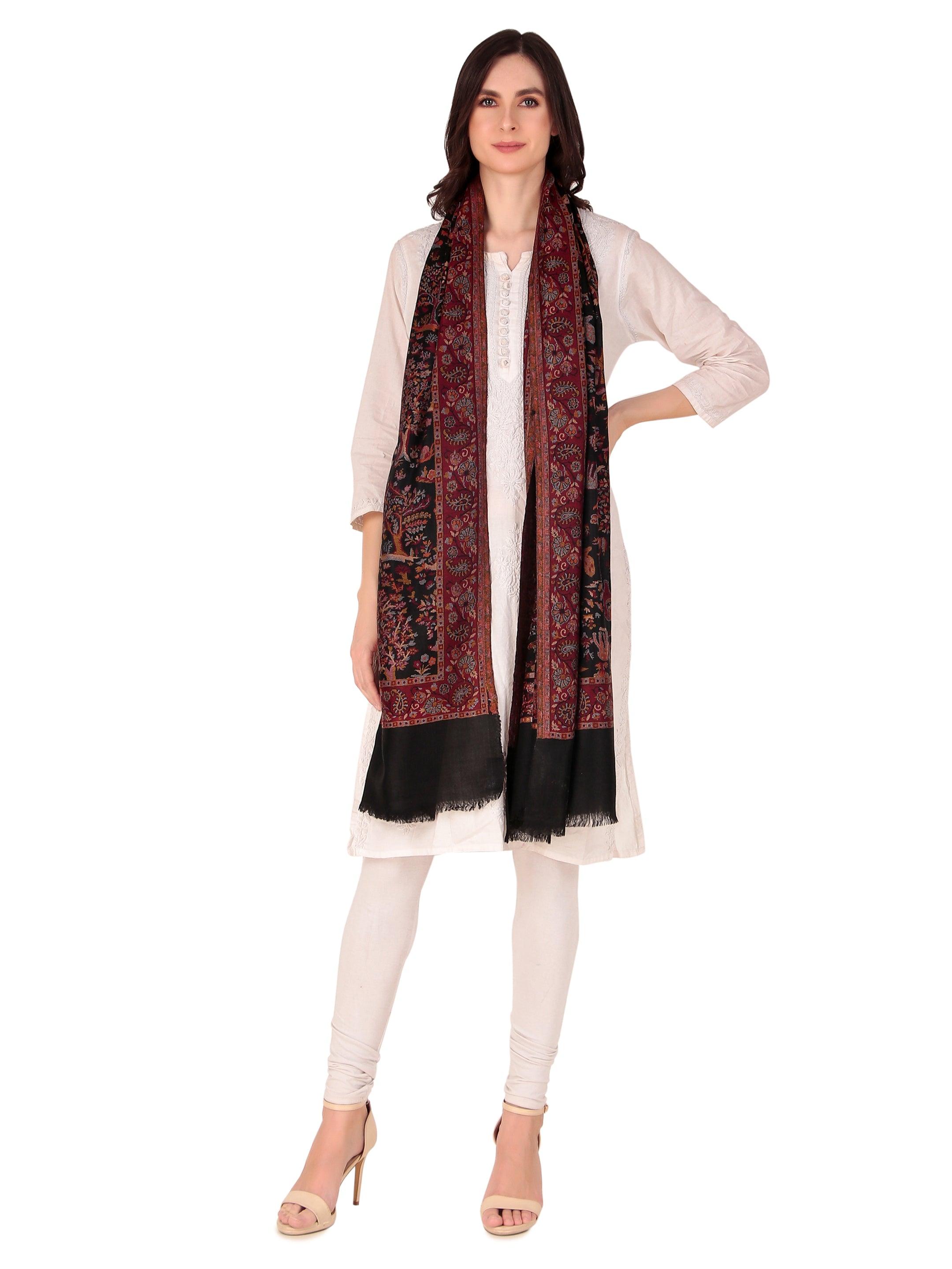 Fine Wool jamawar jacquard Shawls