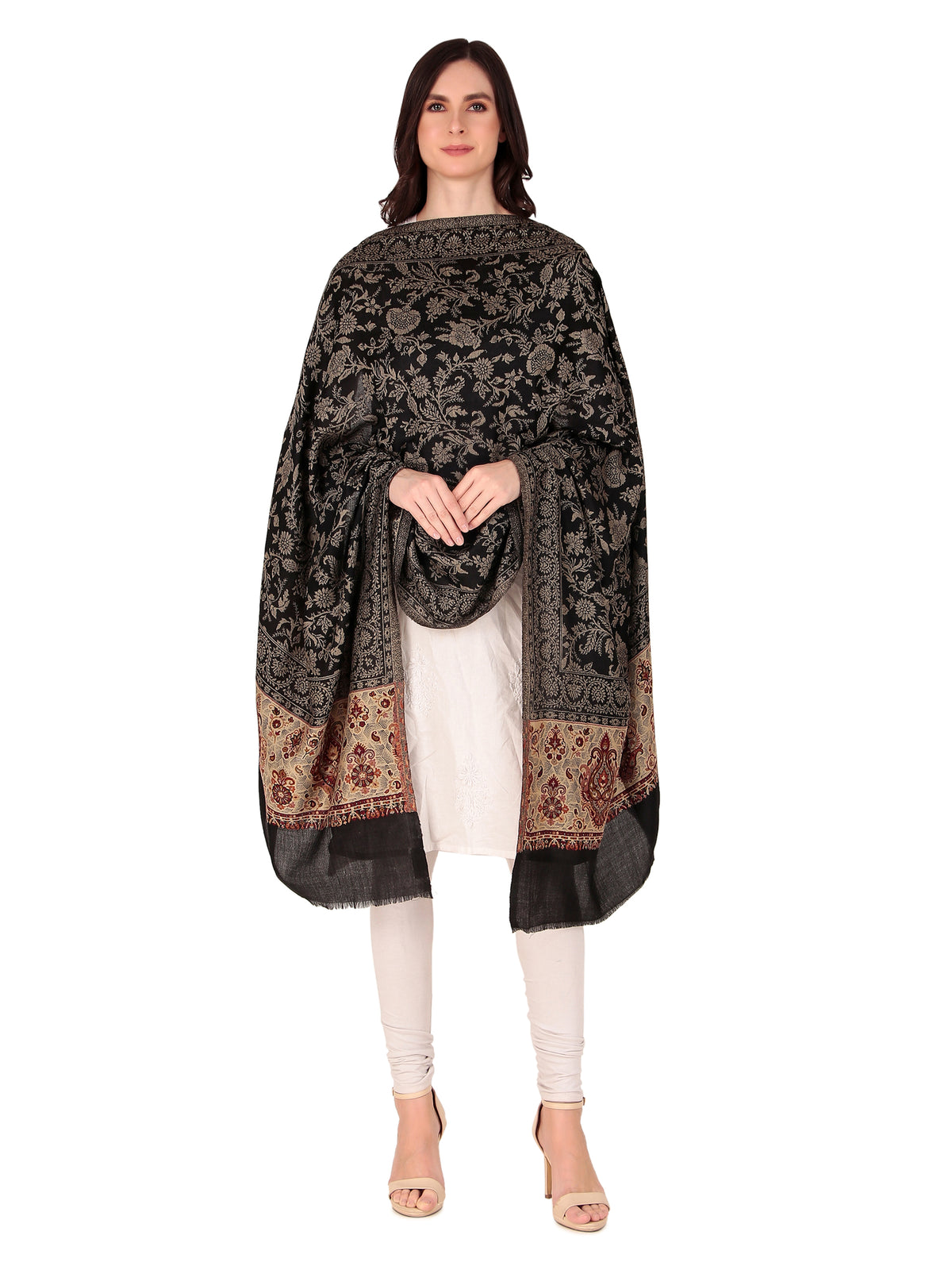 Fine Wool Jamawar jacquard Shawls - Image 1