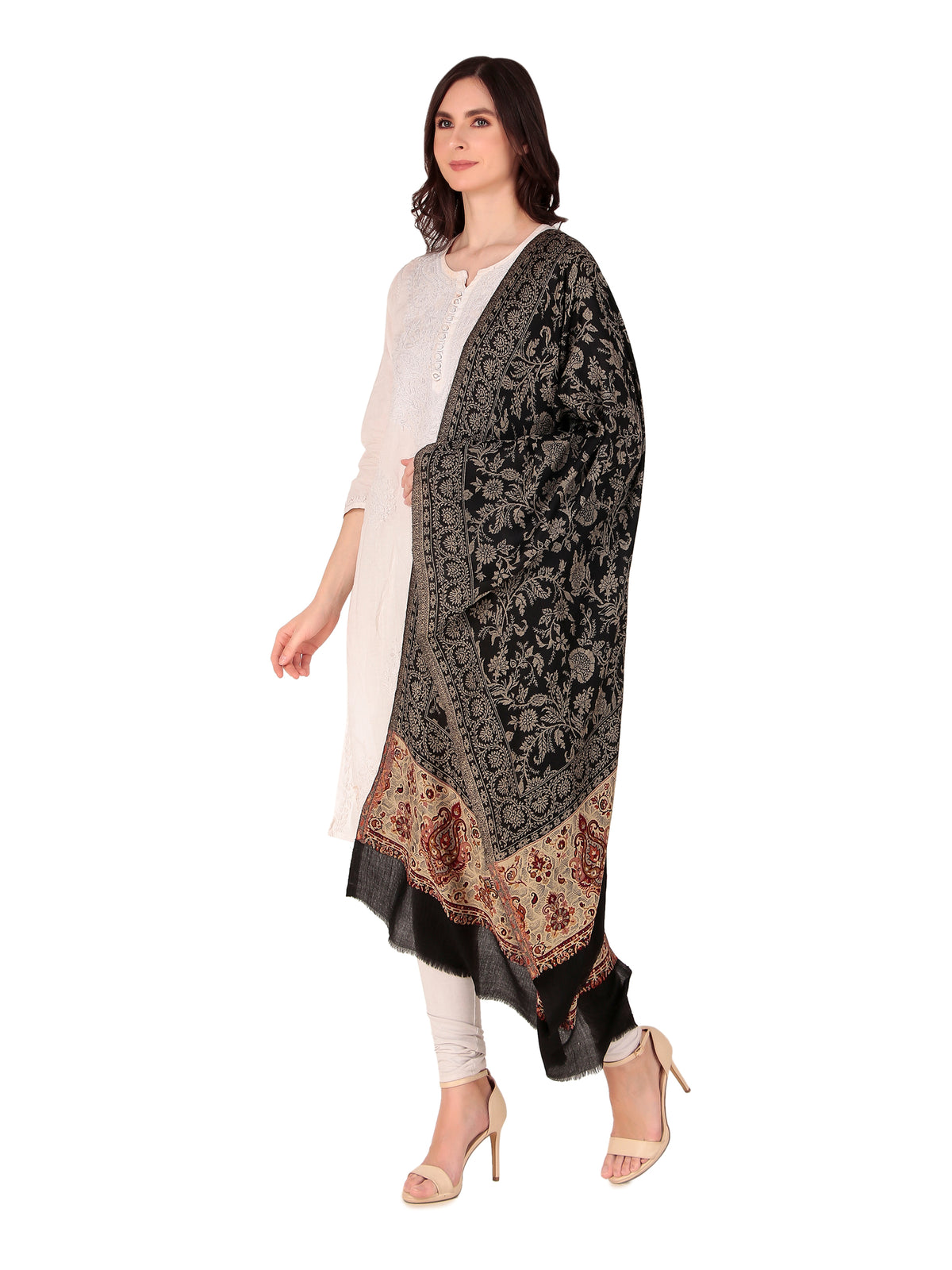 Fine Wool Jamawar jacquard Shawls - Image 3
