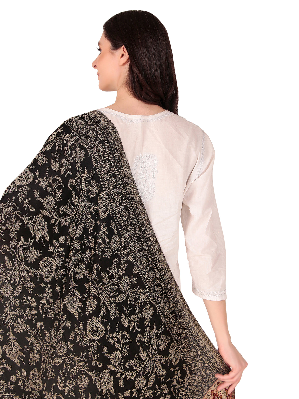 Fine Wool Jamawar jacquard Shawls - Image 7