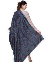 Woman Luxurious Silk Modal Zari Shawl with Golden Zari - Thumbnail 4