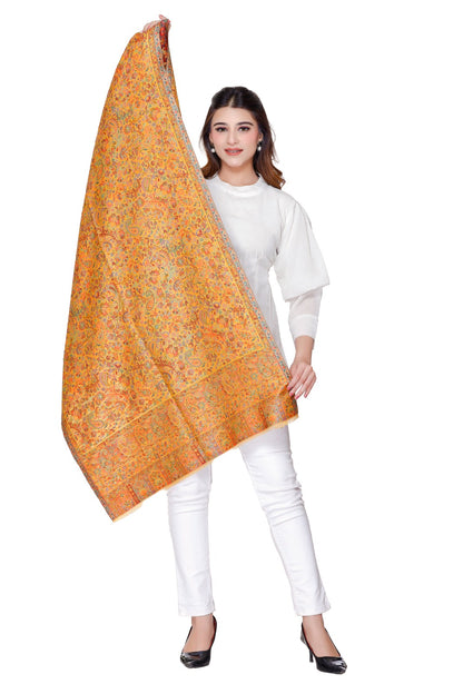 GOLDN ZARI SHAWLS (MUSTARD)