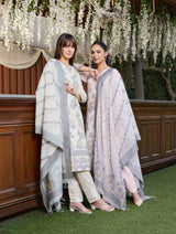 Unstitch Jacquard Suits With Chanderi Dupatta - Thumbnail 2